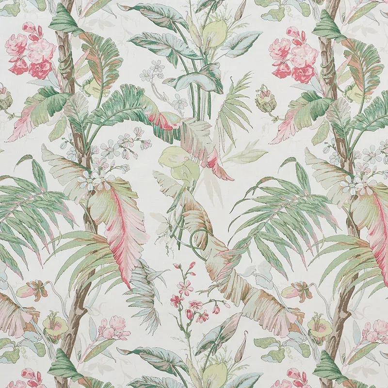 TROPIQUE fabric BLUSH color by Schumacher