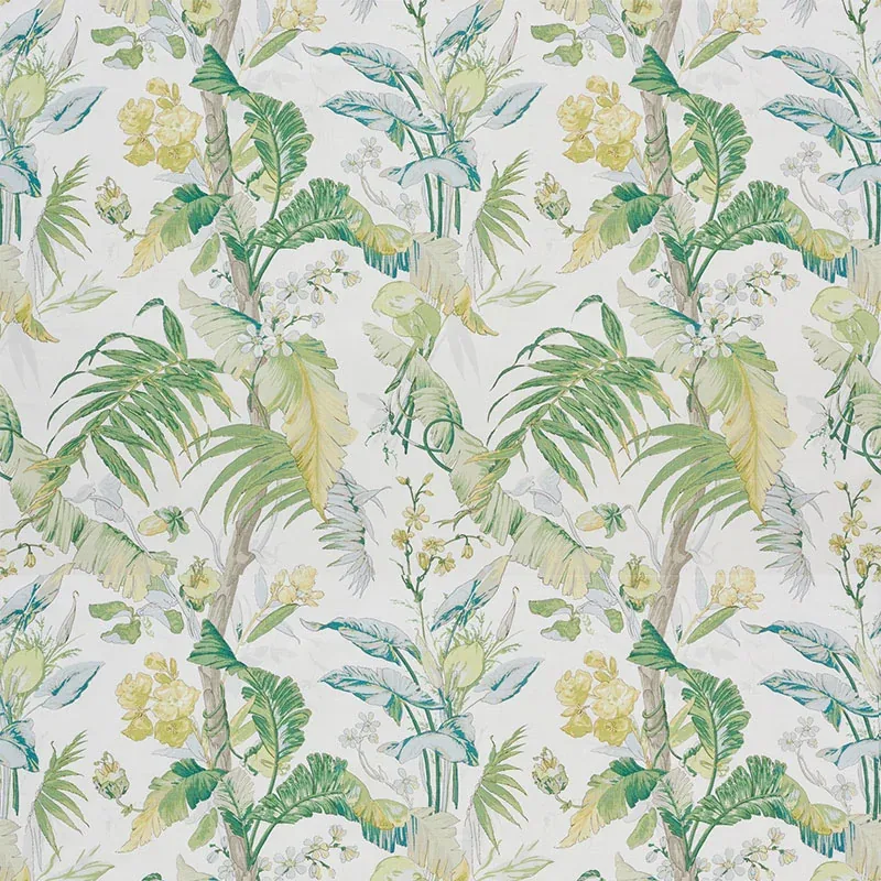 TROPIQUE fabric CITRON color by Schumacher
