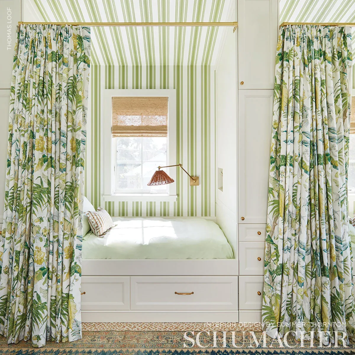TROPIQUE fabric CITRON color by Schumacher