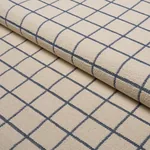 TUCSON GRID Fabric – BLUE | Schumacher | Wallpaper Twins TUCSON GRID fabric BLUE color by Schumacher