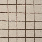 TUCSON GRID Fabric – BROWN | Schumacher | Wallpaper Twins TUCSON GRID fabric BROWN color by Schumacher