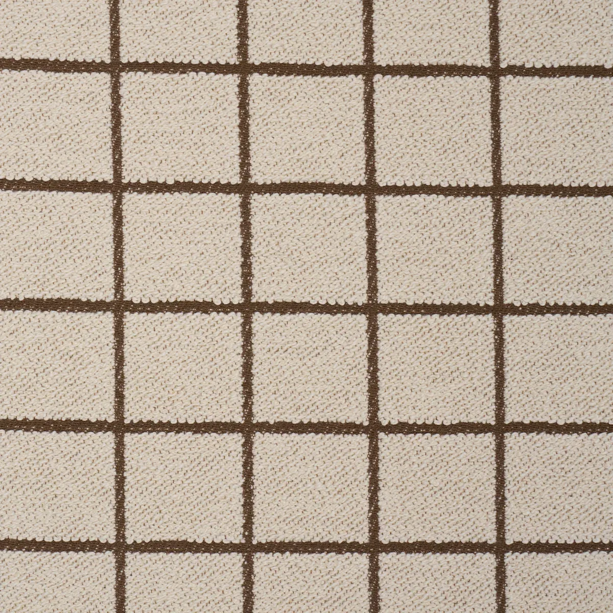TUCSON GRID Fabric – BROWN | Schumacher | Wallpaper Twins TUCSON GRID fabric BROWN color by Schumacher