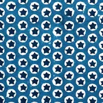 Tuk Tuk Hand Block Print Fabric – BLUE | Schumacher | Wallpa Tuk Tuk Hand Block Print fabric BLUE color by Schumacher