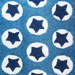 Tuk Tuk Hand Block Print Fabric – BLUE | Schumacher | Wallpa Tuk Tuk Hand Block Print fabric BLUE color by Schumacher