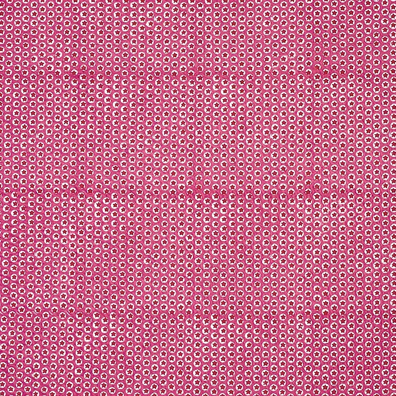 Tuk Tuk Hand Block Print Fabric – PINK | Schumacher | Wallpa Tuk Tuk Hand Block Print fabric PINK color by Schumacher