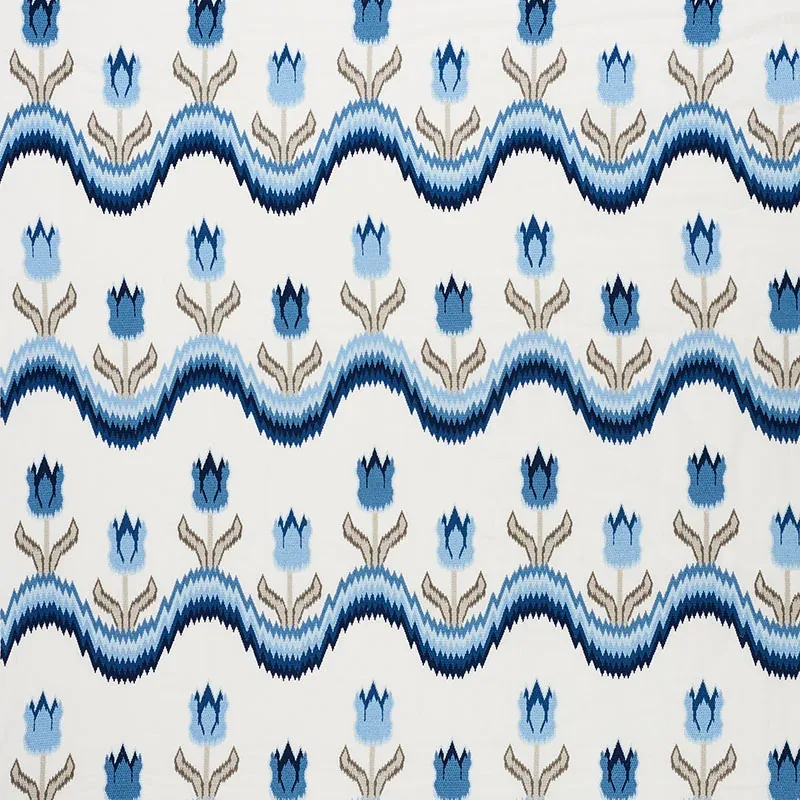 70272 | TULIP FLAMESTITCH EMBROIDERY – BLUE