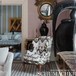 TULIP FLAMESTITCH EMBROIDERY Fabric – QUARRY | Schumacher | TULIP FLAMESTITCH EMBROIDERY fabric QUARRY color by Schumacher