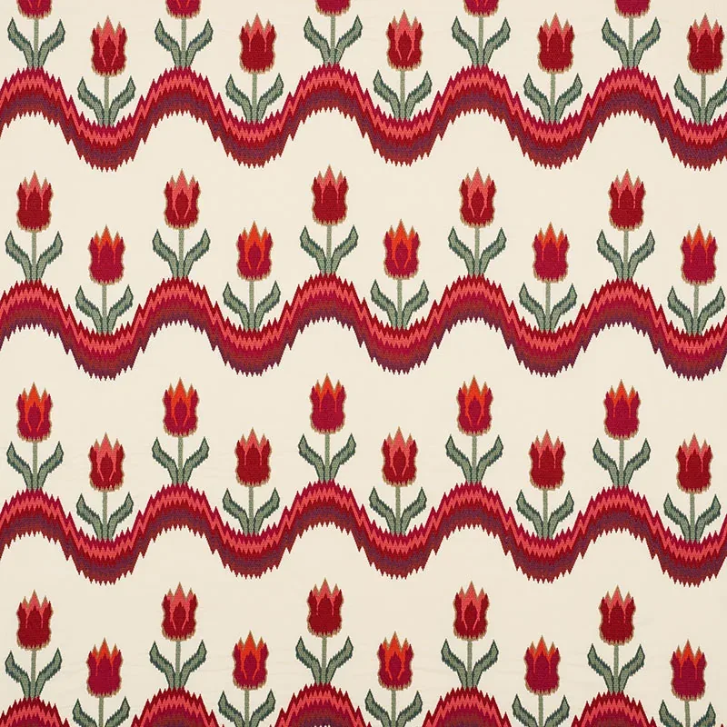 70271 | TULIP FLAMESTITCH EMBROIDERY – VERMILION