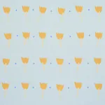 TULIP PLAY HAND BLOCK PRINT Fabric – OCHRE ON SKY | Schumach TULIP PLAY HAND BLOCK PRINT fabric OCHRE ON SKY color by Schumacher