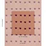 TULIP PLAY HAND BLOCK PRINT Fabric – VIOLET ON RUST | Schuma TULIP PLAY HAND BLOCK PRINT fabric VIOLET ON RUST color by Schumacher