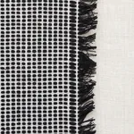 TULUM CASEMENT Fabric – BLACK | Schumacher | Wallpaper Twins TULUM CASEMENT fabric BLACK color by Schumacher