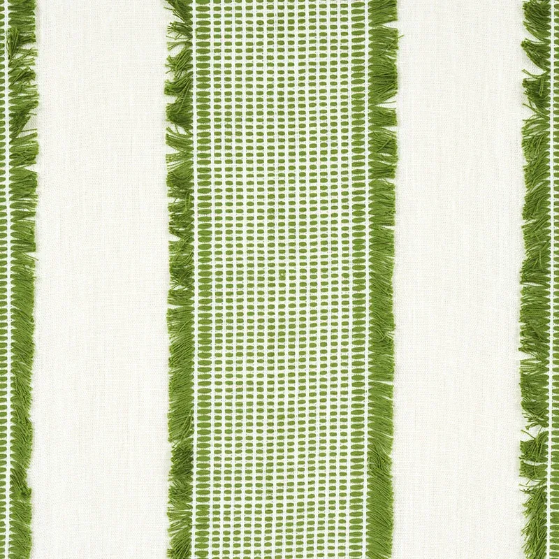 TULUM CASEMENT Fabric – GREEN | Schumacher | Wallpaper Twins TULUM CASEMENT fabric GREEN color by Schumacher