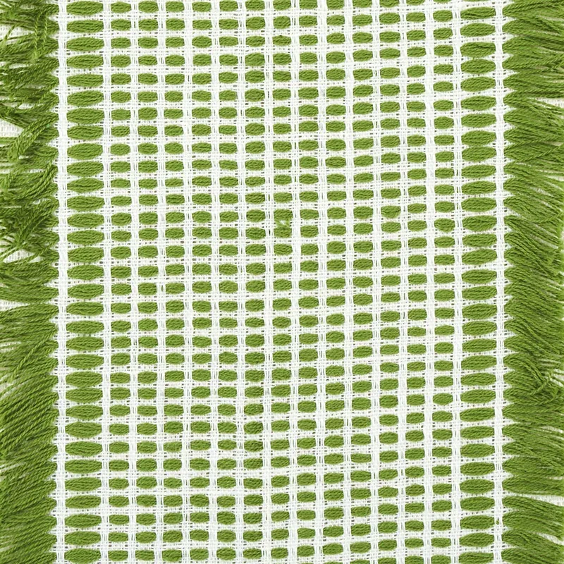 TULUM CASEMENT Fabric – GREEN | Schumacher | Wallpaper Twins TULUM CASEMENT fabric GREEN color by Schumacher