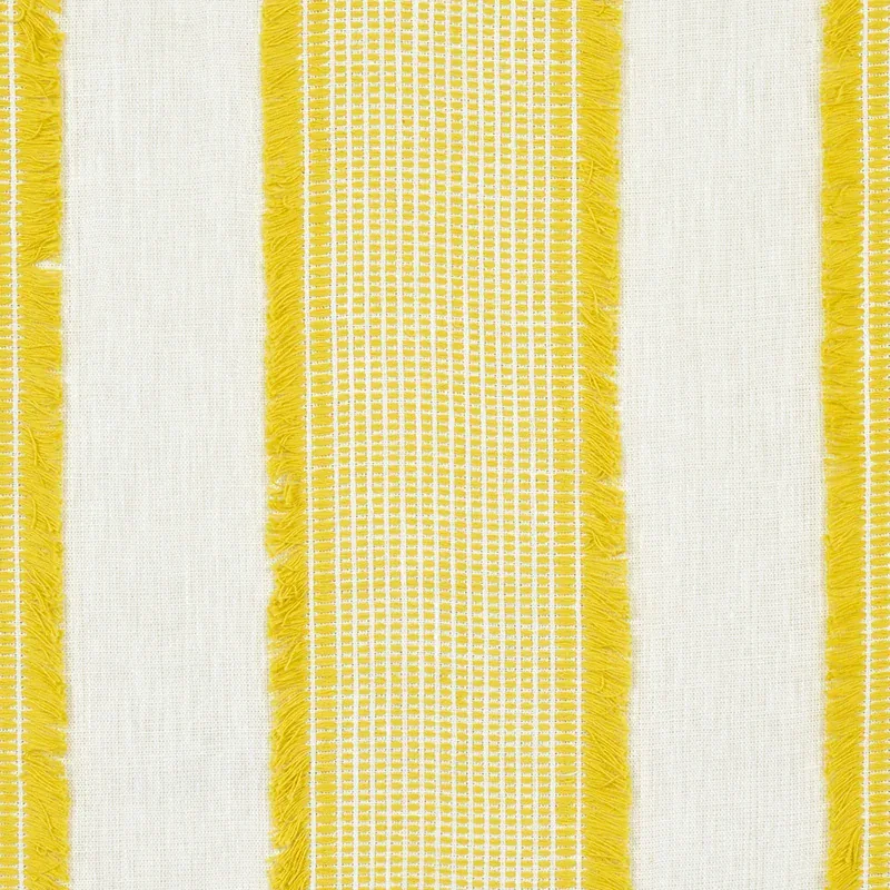 TULUM CASEMENT Fabric – YELLOW | Schumacher | Wallpaper Twin TULUM CASEMENT fabric YELLOW color by Schumacher