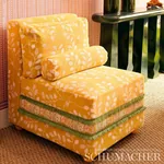 TUMBLE WEED ÉPINGLÉ fabric BUTTERCUP color by Schumacher