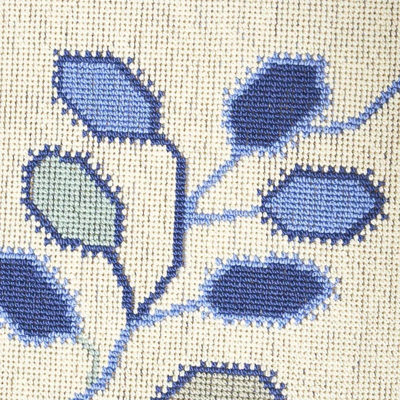 TUMBLE WEED ÉPINGLÉ Fabric – DELFT BLUE | Schumacher | Wallp TUMBLE WEED ÉPINGLÉ fabric DELFT BLUE color by Schumacher