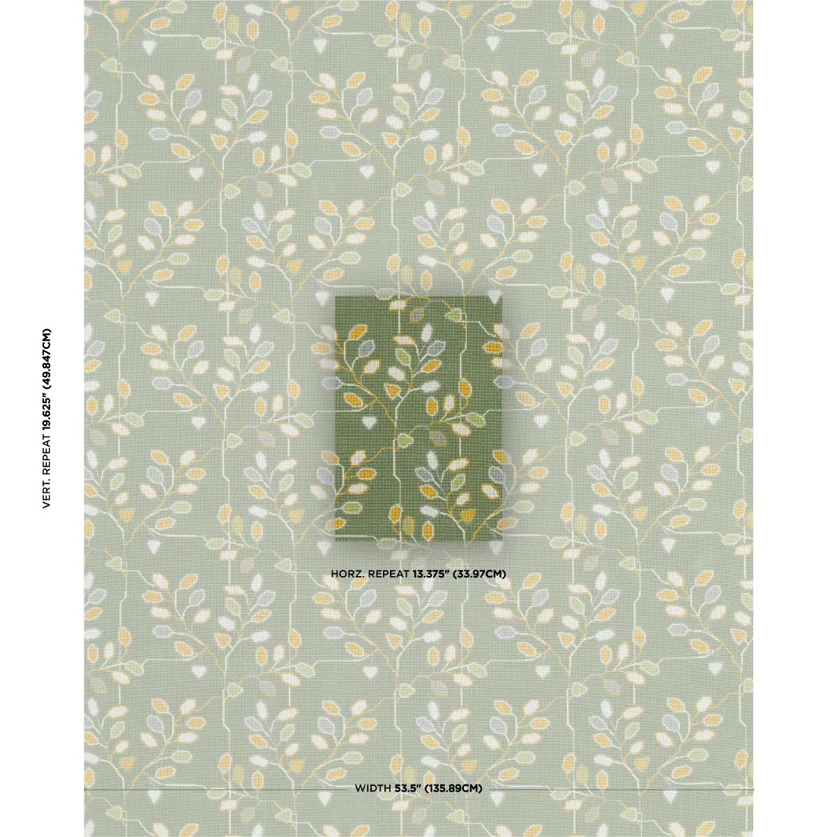 TUMBLE WEED ÉPINGLÉ Fabric – MEADOW GREEN | Schumacher | Wal TUMBLE WEED ÉPINGLÉ fabric MEADOW GREEN color by Schumacher