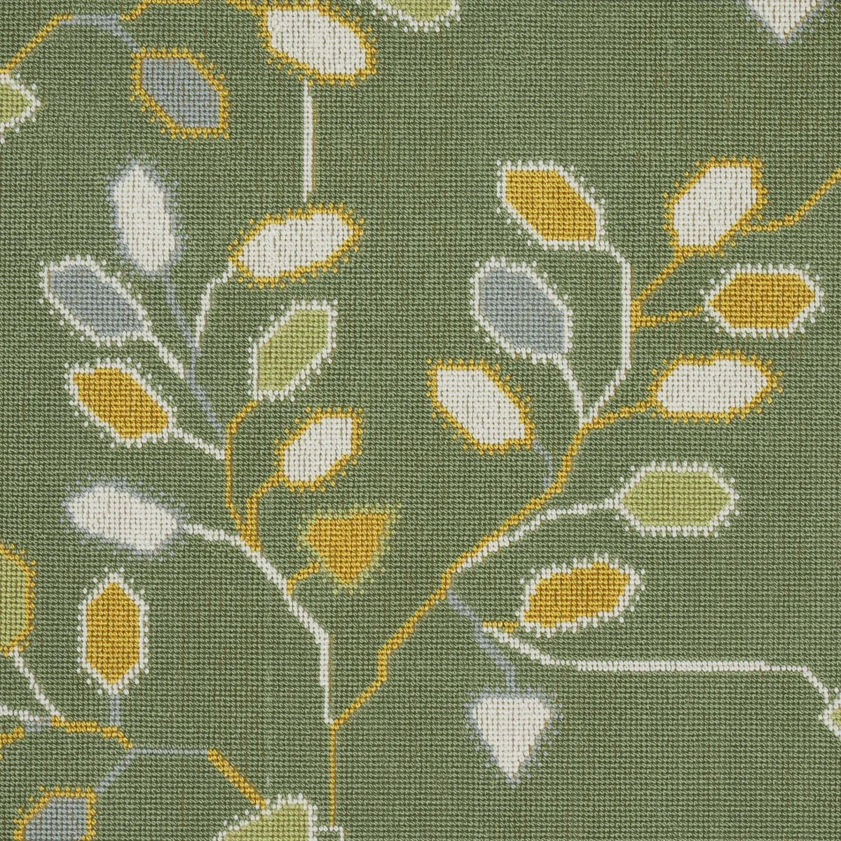 TUMBLE WEED ÉPINGLÉ Fabric – MEADOW GREEN | Schumacher | Wal TUMBLE WEED ÉPINGLÉ fabric MEADOW GREEN color by Schumacher