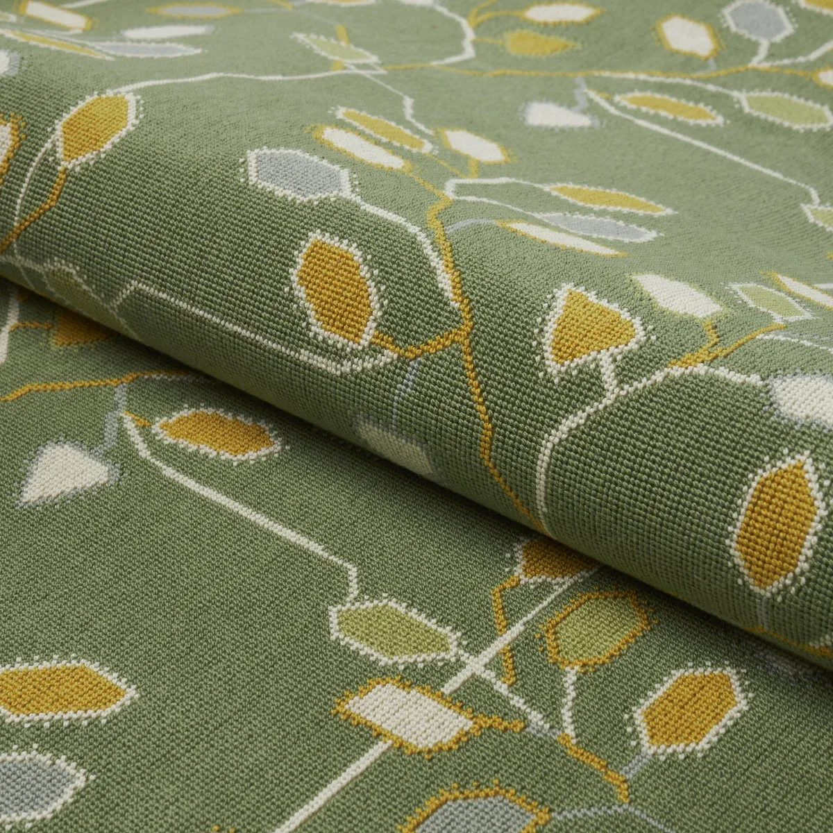 TUMBLE WEED ÉPINGLÉ Fabric – MEADOW GREEN | Schumacher | Wal TUMBLE WEED ÉPINGLÉ fabric MEADOW GREEN color by Schumacher