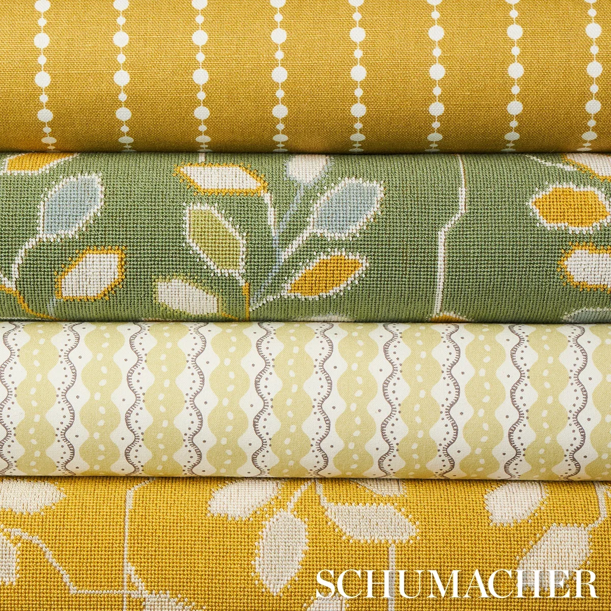 TUMBLE WEED ÉPINGLÉ Fabric – MEADOW GREEN | Schumacher | Wal TUMBLE WEED ÉPINGLÉ fabric MEADOW GREEN color by Schumacher