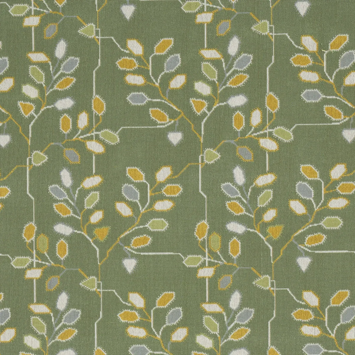 TUMBLE WEED ÉPINGLÉ fabric MEADOW GREEN color by Schumacher