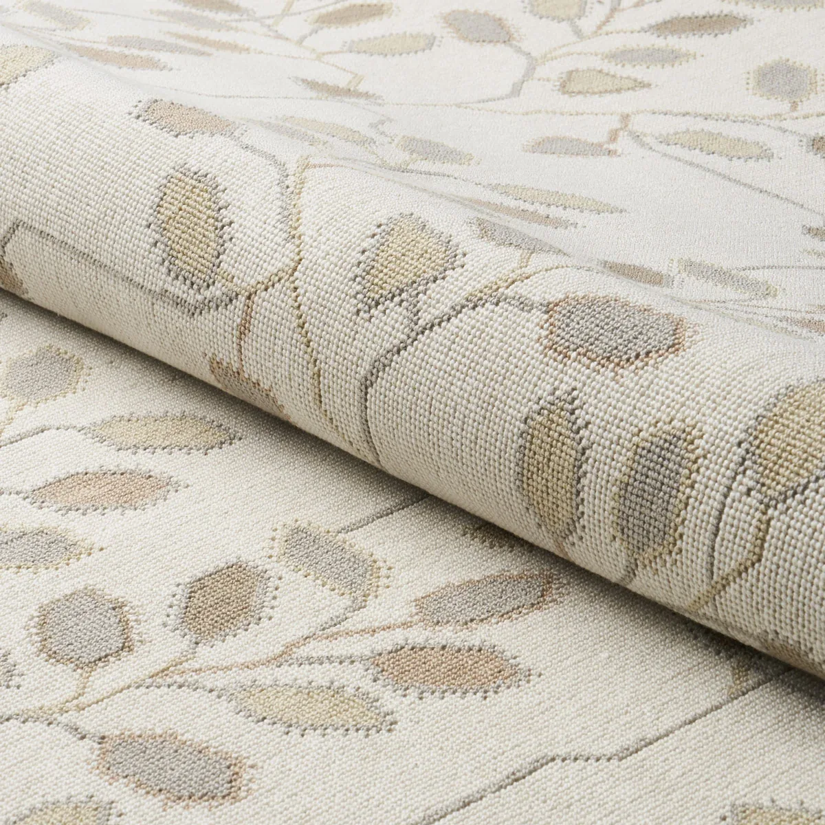 TUMBLE WEED ÉPINGLÉ fabric PEBBLE color by Schumacher