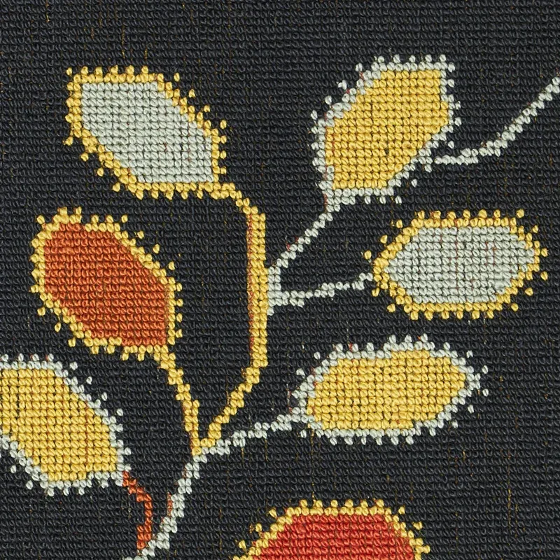 TUMBLE WEED ÉPINGLÉ fabric SOOT color by Schumacher
