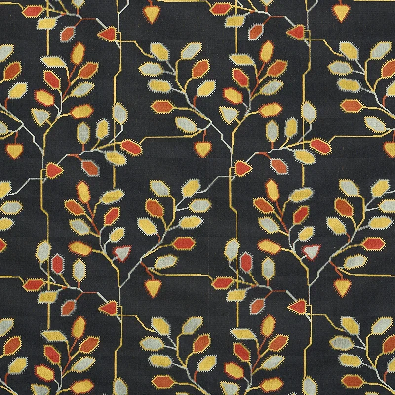 TUMBLE WEED ÉPINGLÉ fabric SOOT color by Schumacher