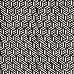 TUMBLING BLOCKS Fabric – BLACK | Schumacher | Wallpaper Twin TUMBLING BLOCKS fabric BLACK color by Schumacher