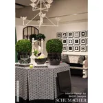 TUMBLING BLOCKS Fabric – BLACK | Schumacher | Wallpaper Twin TUMBLING BLOCKS fabric BLACK color by Schumacher