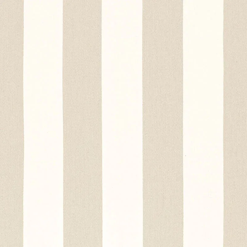 TUNDRA LINEN STRIPE fabric IVOIRE color by Schumacher