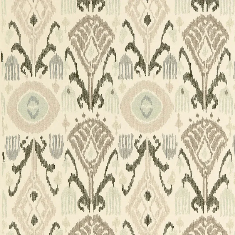 TURKESTAN EMBROIDERY fabric MOONSTONE color by Schumacher