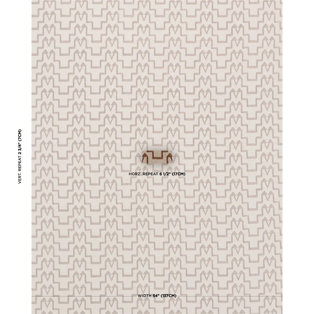 TURKISH STEP Fabric – BISCUIT | Schumacher | Wallpaper Twins TURKISH STEP fabric BISCUIT color by Schumacher