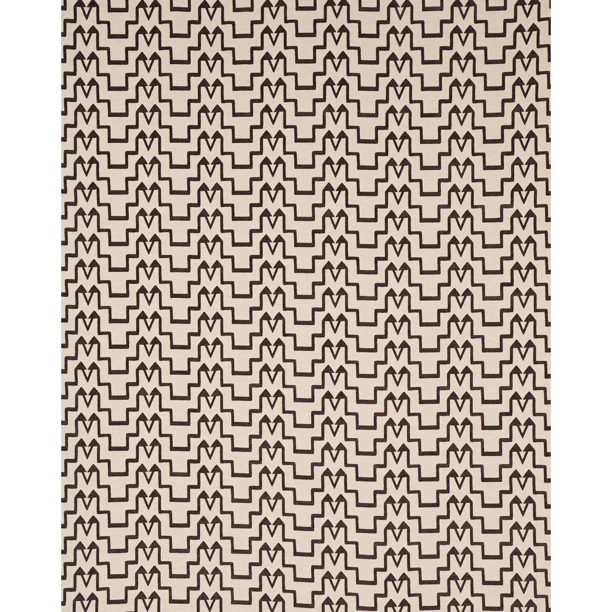 TURKISH STEP Fabric – BROWN | Schumacher | Wallpaper Twins TURKISH STEP fabric BROWN color by Schumacher