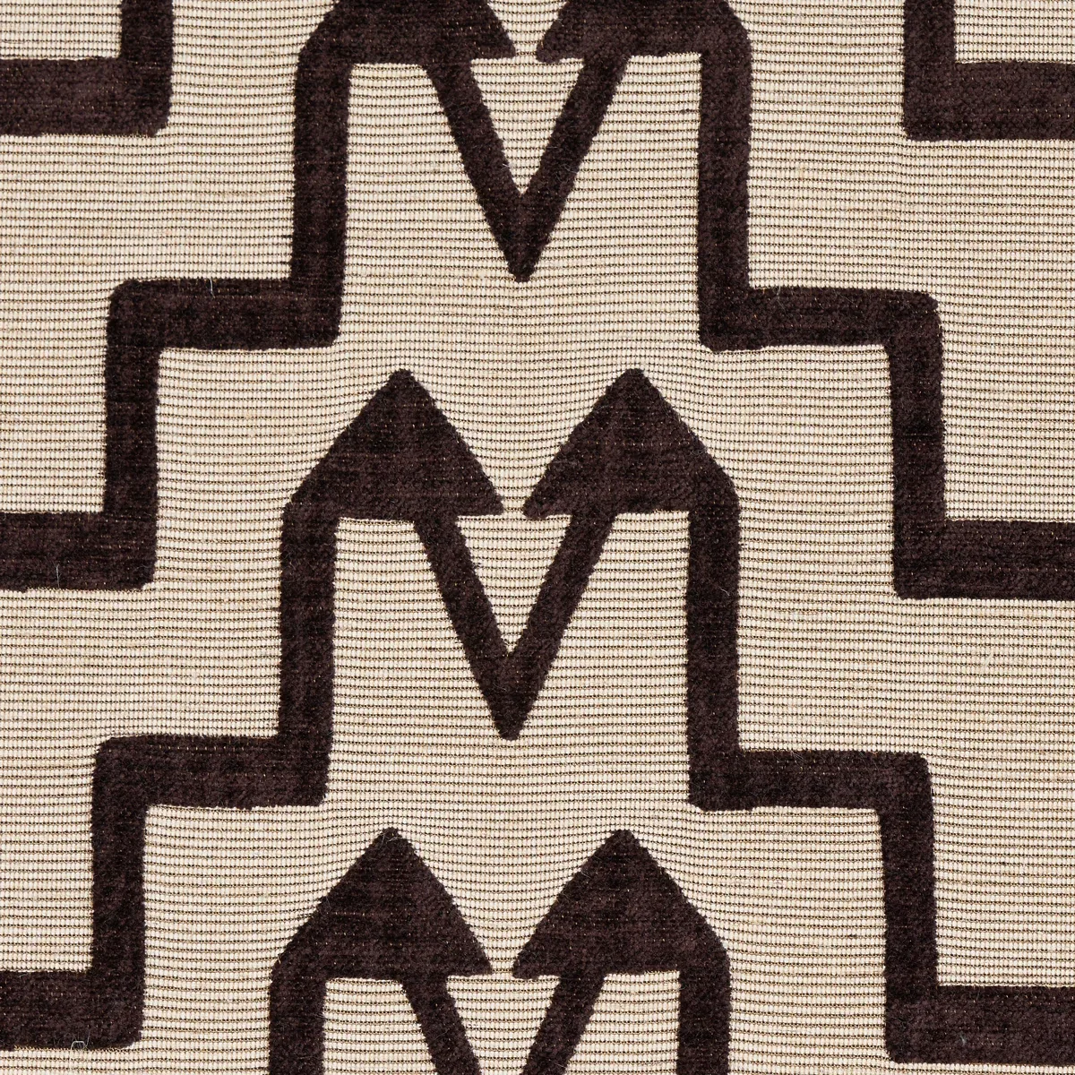 TURKISH STEP Fabric – BROWN | Schumacher | Wallpaper Twins TURKISH STEP fabric BROWN color by Schumacher