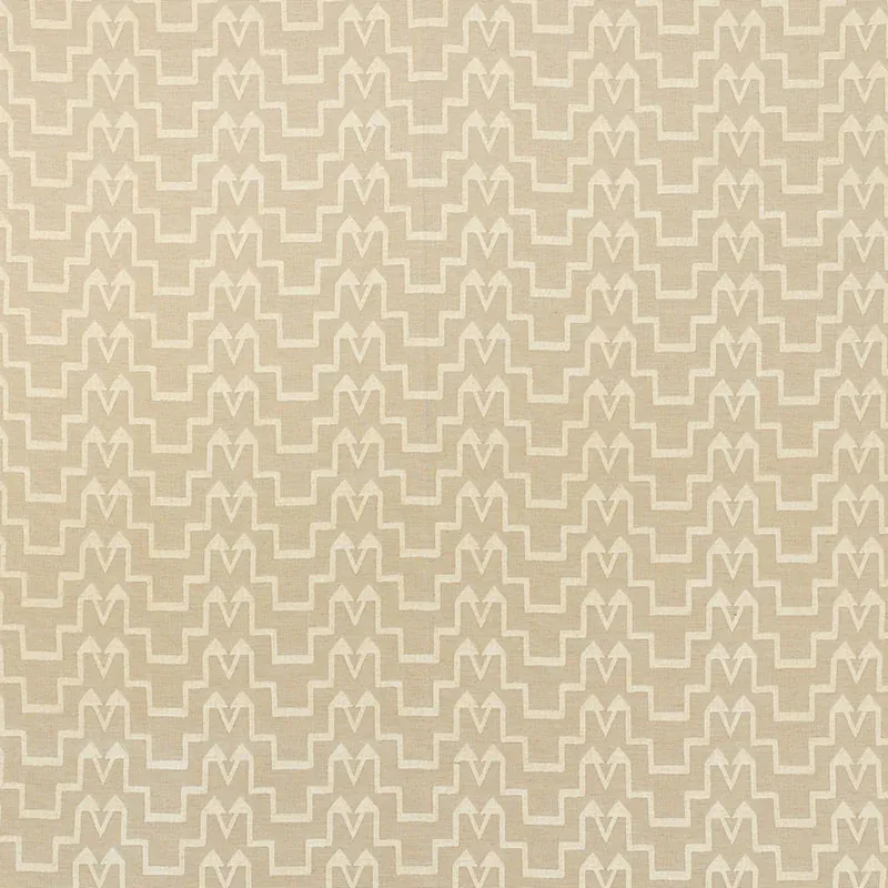 TURKISH STEP fabric IVORY/NATURAL color by Schumacher
