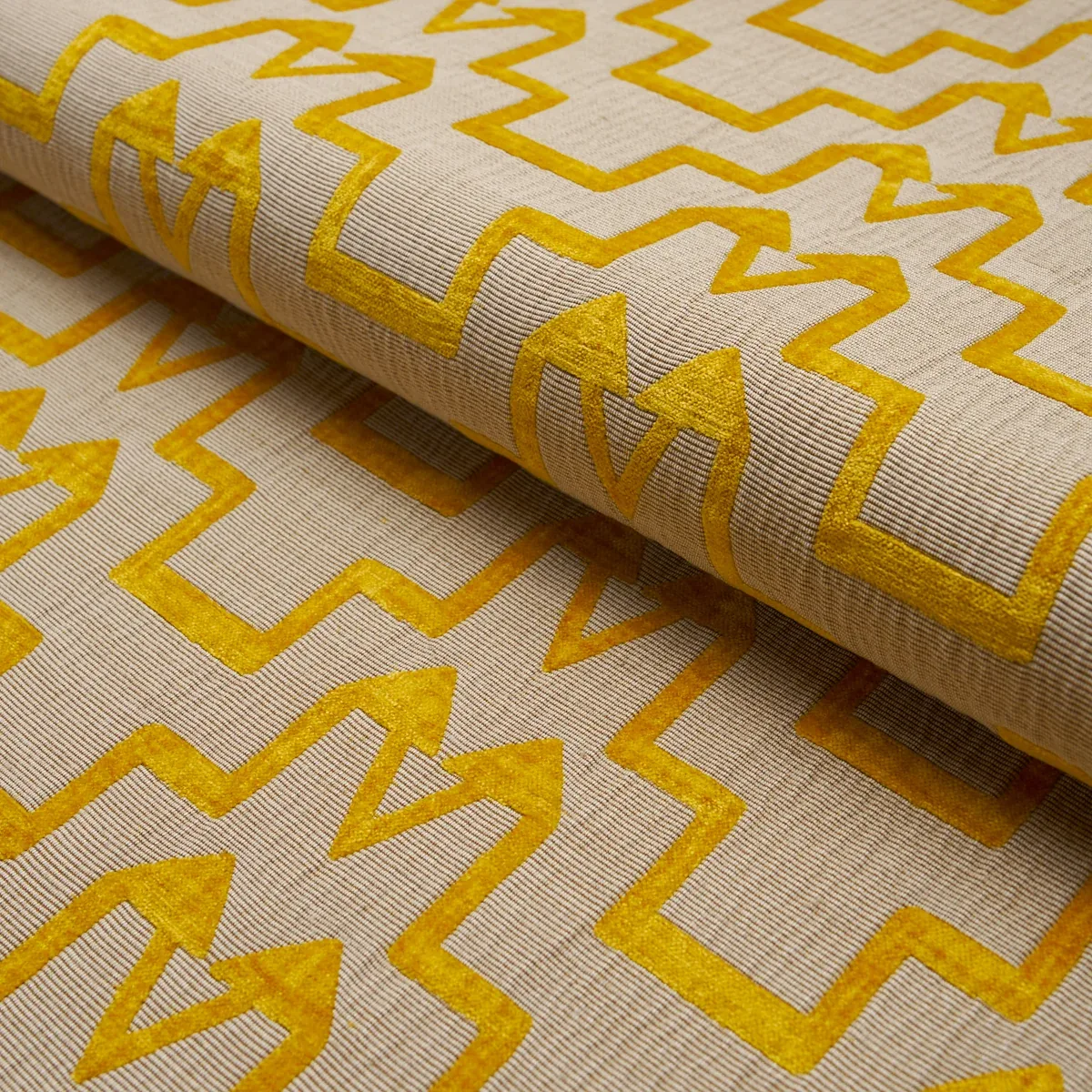 TURKISH STEP Fabric – MIMOSA GLOW | Schumacher | Wallpaper T TURKISH STEP fabric MIMOSA GLOW color by Schumacher