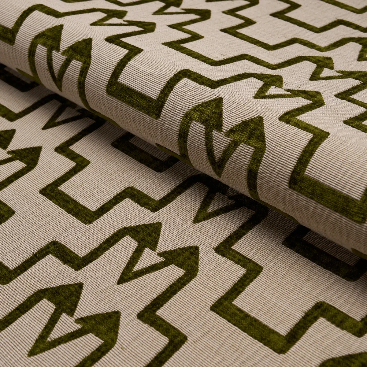 TURKISH STEP Fabric – OLIVE | Schumacher | Wallpaper Twins TURKISH STEP fabric OLIVE color by Schumacher