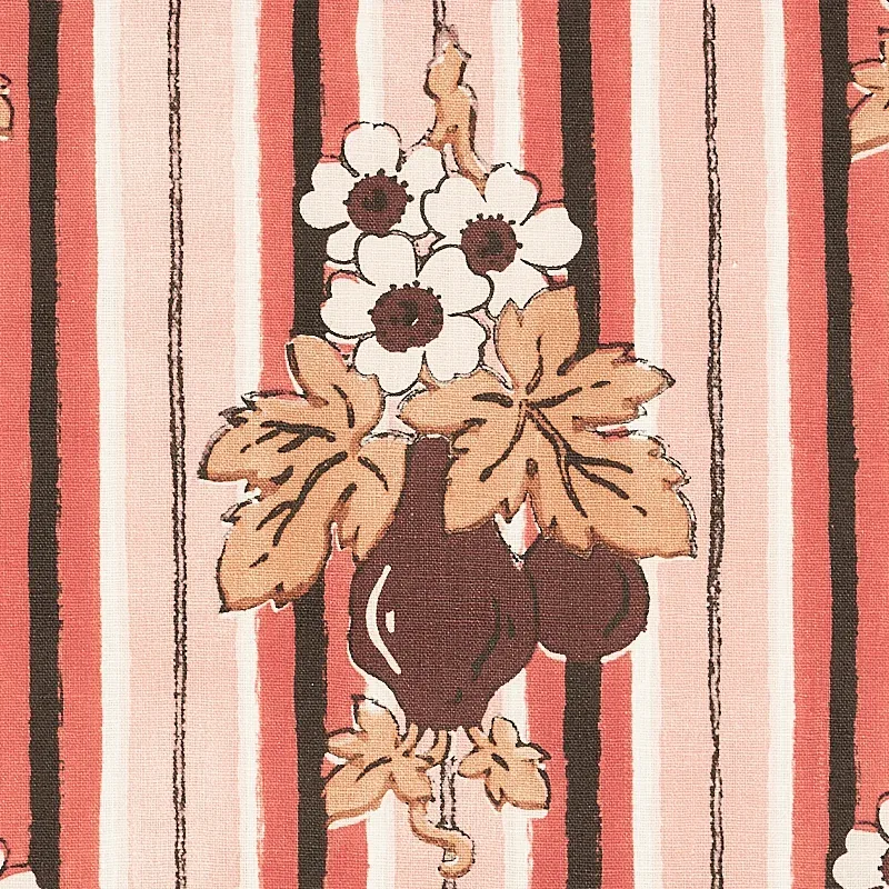 TURNIP Fabric – CARNATION | Schumacher | Wallpaper Twins TURNIP fabric CARNATION color by Schumacher