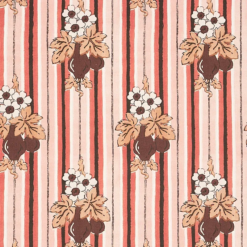 TURNIP fabric CARNATION color by Schumacher