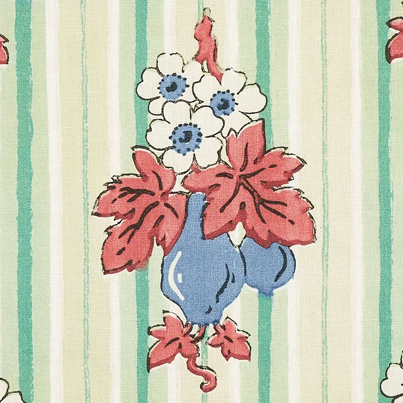 TURNIP Fabric – MINT | Schumacher | Wallpaper Twins TURNIP fabric MINT color by Schumacher