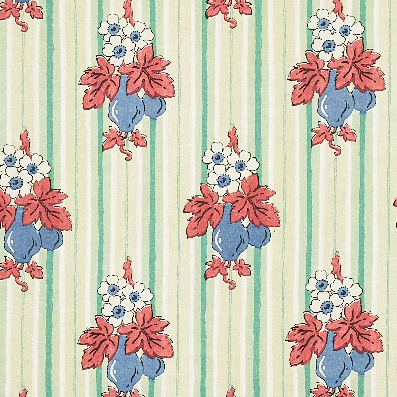 TURNIP fabric MINT color by Schumacher