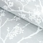 TWIGGY SILK Fabric – ICE | Schumacher | Wallpaper Twins TWIGGY SILK fabric ICE color by Schumacher
