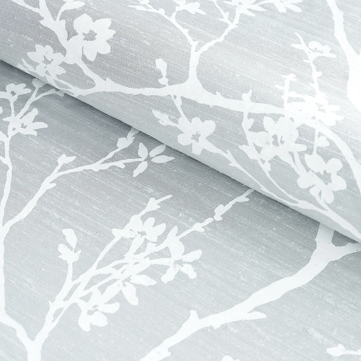 TWIGGY SILK Fabric – ICE | Schumacher | Wallpaper Twins TWIGGY SILK fabric ICE color by Schumacher