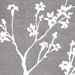 TWIGGY SILK Fabric – PEWTER | Schumacher | Wallpaper Twins TWIGGY SILK fabric PEWTER color by Schumacher