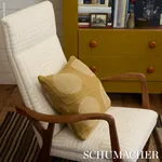 UNA HAND BLOCK PRINT Fabric – OCHRE | Schumacher | Wallpaper UNA HAND BLOCK PRINT fabric OCHRE color by Schumacher