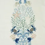 UNDER THE SEA Fabric – SEAFOAM | Schumacher | Wallpaper Twin UNDER THE SEA fabric SEAFOAM color by Schumacher