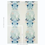 UNDER THE SEA Fabric – SEAFOAM | Schumacher | Wallpaper Twin UNDER THE SEA fabric SEAFOAM color by Schumacher