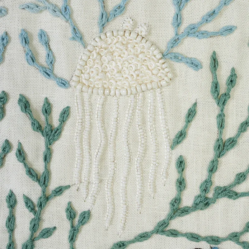 UNDER THE SEA Fabric – SEAFOAM | Schumacher | Wallpaper Twin UNDER THE SEA fabric SEAFOAM color by Schumacher