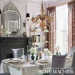 URSULA Fabric – MULBERRY | Schumacher | Wallpaper Twins URSULA fabric MULBERRY color by Schumacher